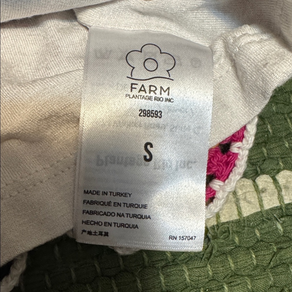 FARM Rio Rainbow Fun Knit Cotton Crop Top - Picture 6 of 6